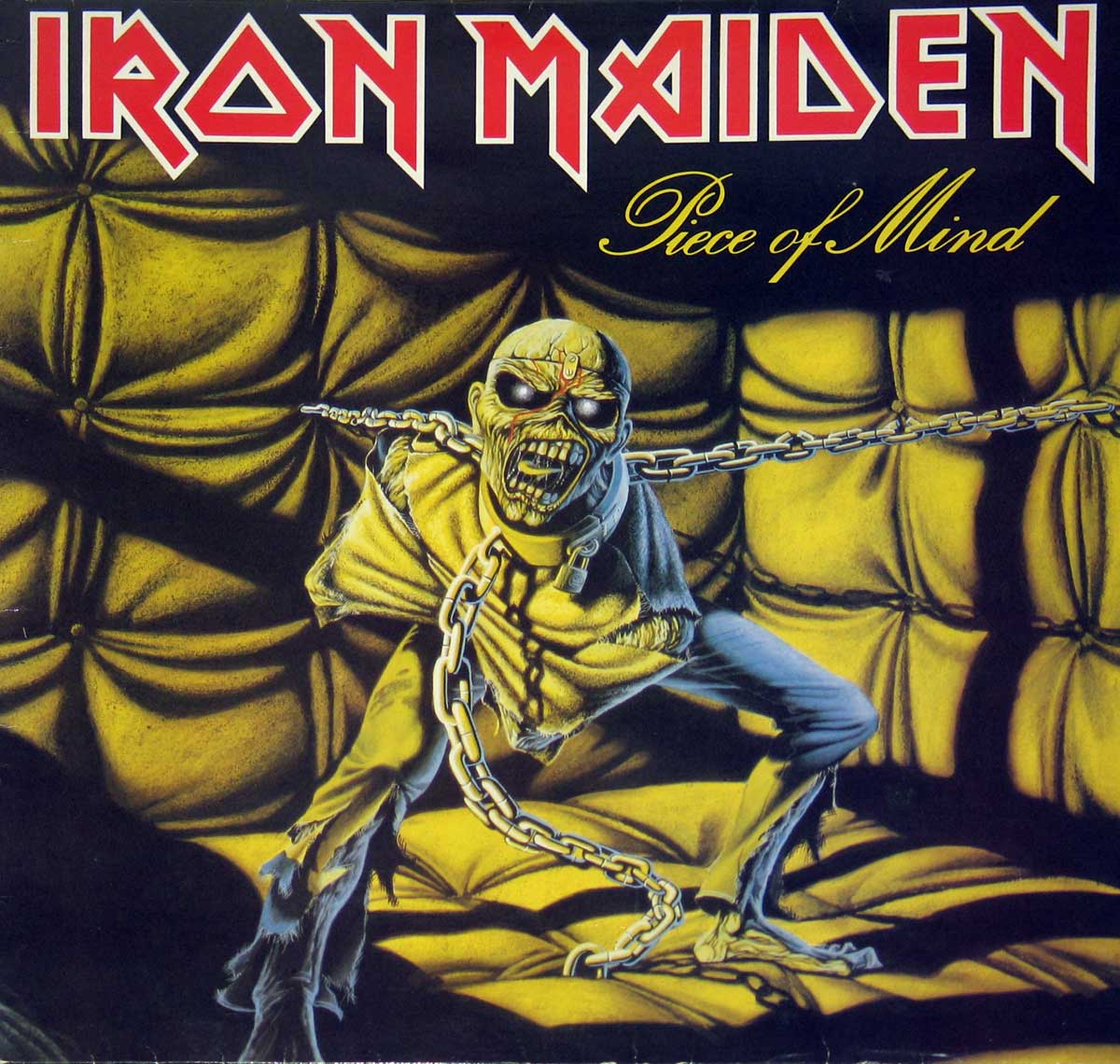 Front Cover Photo Of IRON MAIDEN - Piece Of Mind UK Pressing 