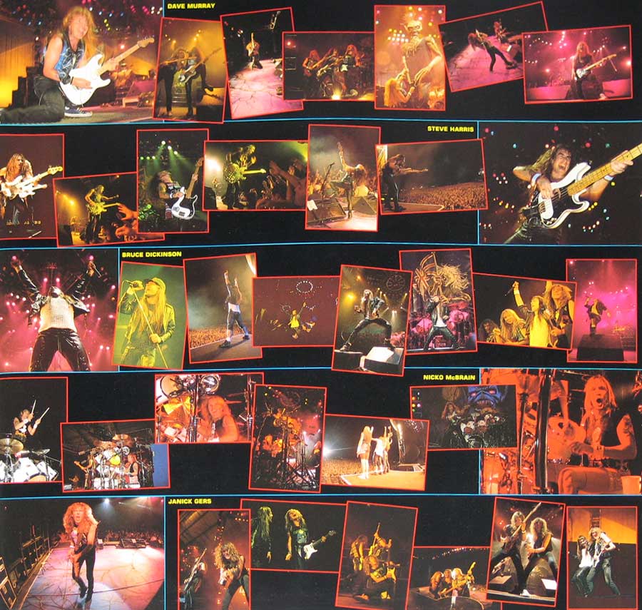 Photo One Of The Original Custom Inner Sleeve IRON MAIDEN - A Real Live One Bruce Dickinson 12" Vinyl LP Album 