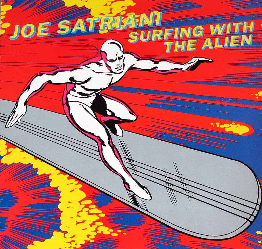 JOE SATRIANI Surfing With The Alien Orig UK 12" LP Vinyl Album album front cover