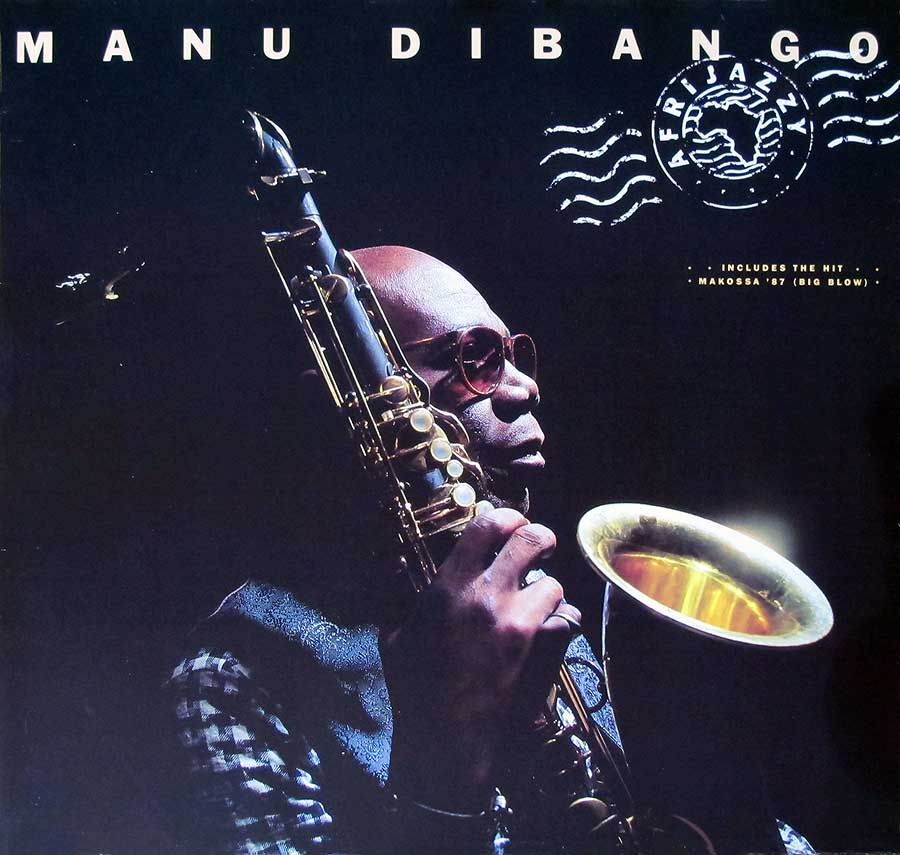large album front cover photo of: Manu Dibango Afrijazzy makasso 