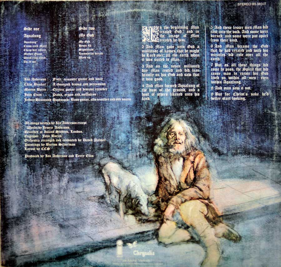 Photo of album back cover Jethro Tull - Aqualung
