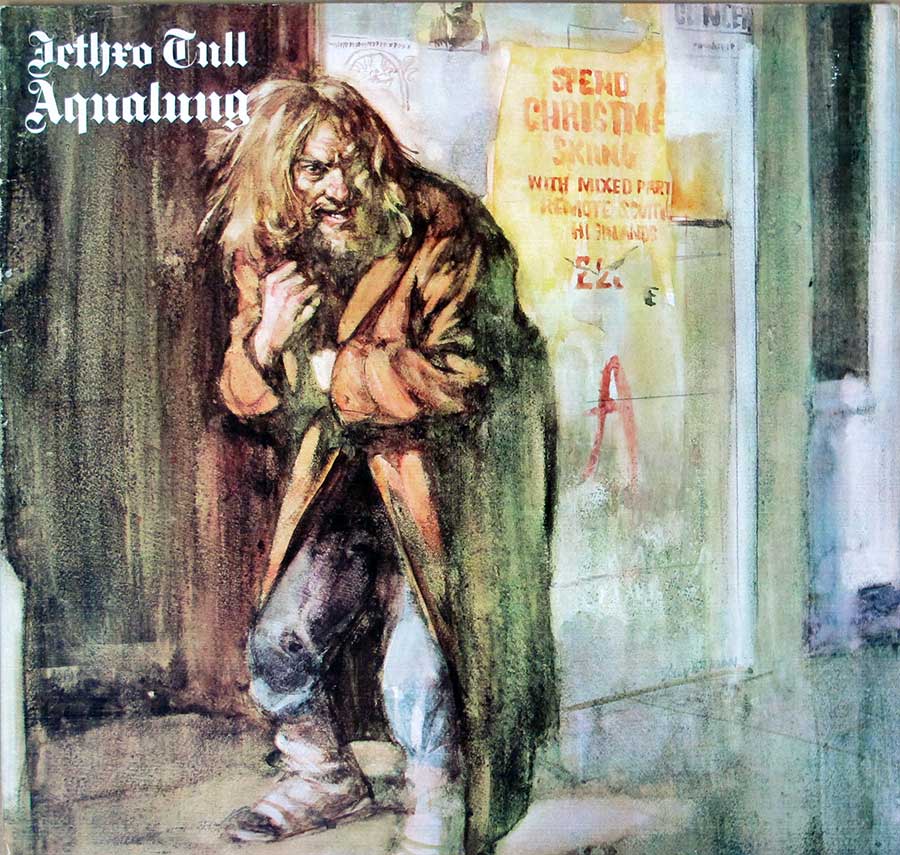 JETHRO TULL - Aqualung Gatefold Chrysalis England Porky Prime Cut 12" LP VINYL ALBUM album front cover