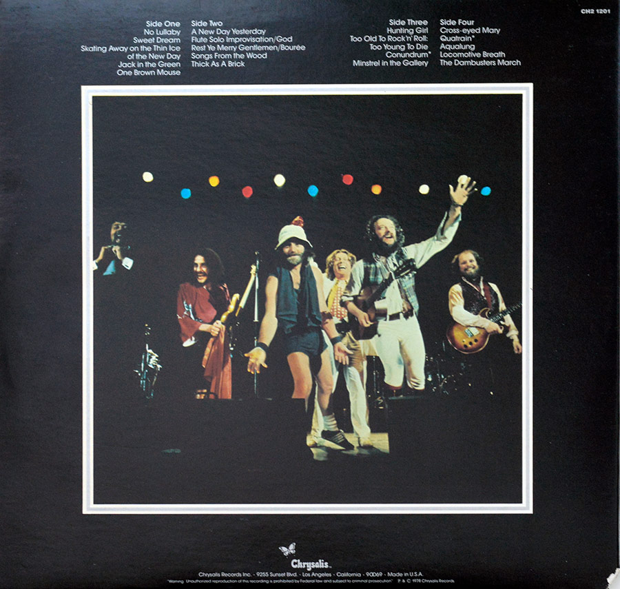 CANNED HEAT - Historical Figures And Ancient Heads Gatefold 12" Vinyl LP Album  back cover