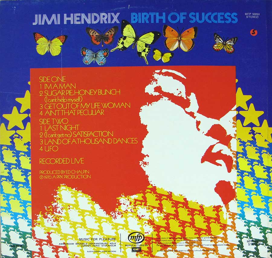 High Resolution Photo of JIMI HENDRIX - The Birth of Success Recorded Live 