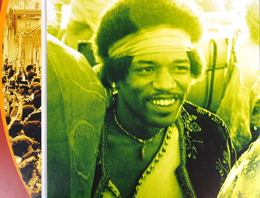 Photo of the right page inside cover JIMI HENDRIX - Live at Woodstock 3LP 12" Vinyl LP Album  
