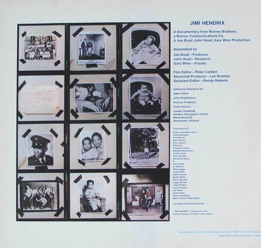 Photo of the left page inside cover Sound Track Recordings From The Film