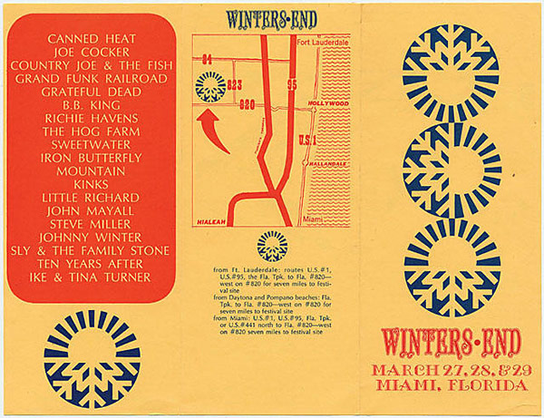 Photo of poster 27, 28, 29 March 1970 Winter's End, Miami, Florida 