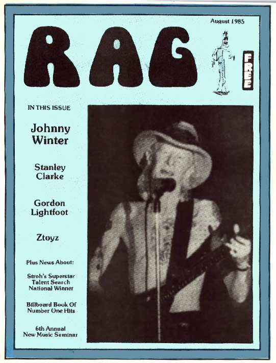 Photo of front cover of RAG Magazine 