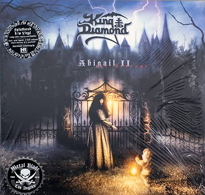 Thumbnail of KING DIAMOND - Abigail II Black & White Splatter Vinyl 12" 2LP ALBUM  album front cover