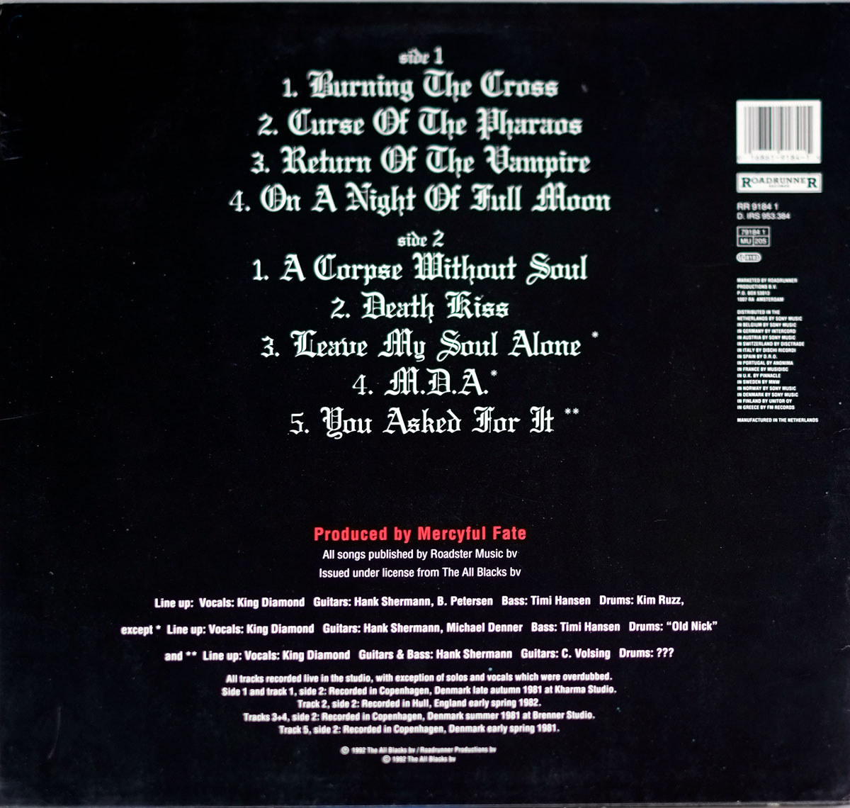 High Resolution Photo of MERCYFUL FATE - Return of the Vampire 