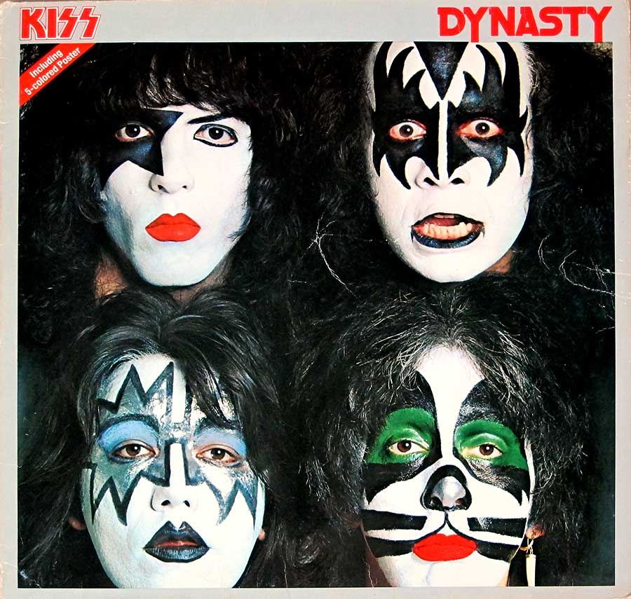 KISS - Dynasty Heavy Metal / Hard Rock 12" LP VINYL Album front cover https://vinyl-records.nl
