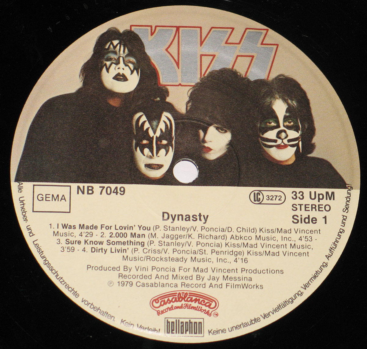 High Resolution #3 Photo Kiss Dynasty 160 grams vinyl 