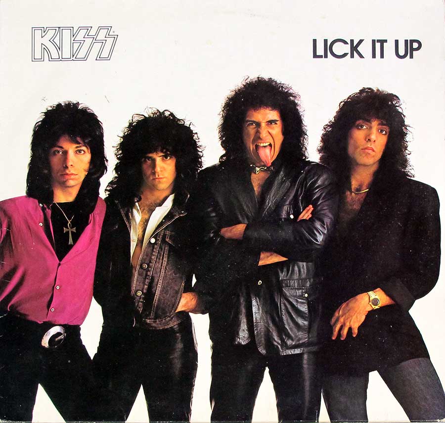 KISS - Lick It Up Netherlands Release 12" LP VINYL ALBUM front cover https://vinyl-records.nl
