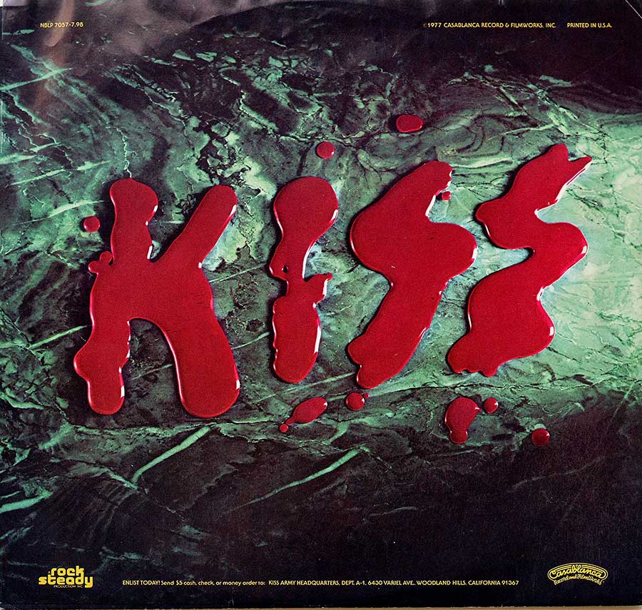 Photo One Of The Original Custom Inner Sleeve KISS - Love Gun USA release 12" Vinyl LP Album  