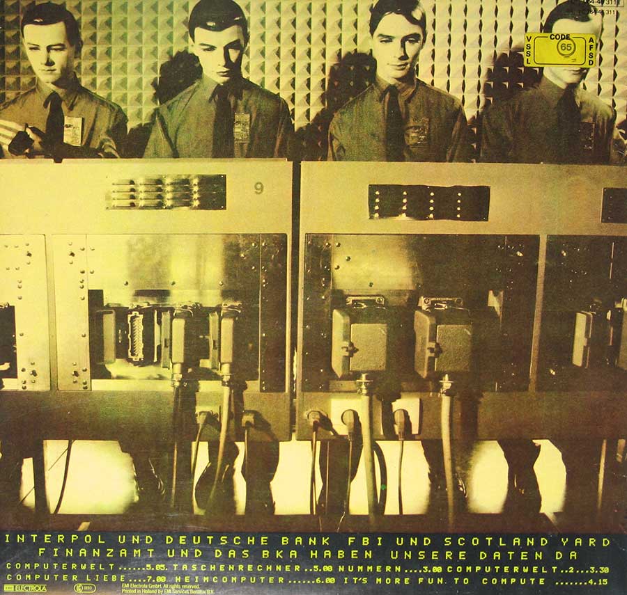 Photo of album back cover Kraftwerk - Computerwelt