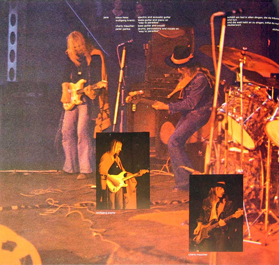 Large Hires Photo Photos of the JANE band performing on stage   