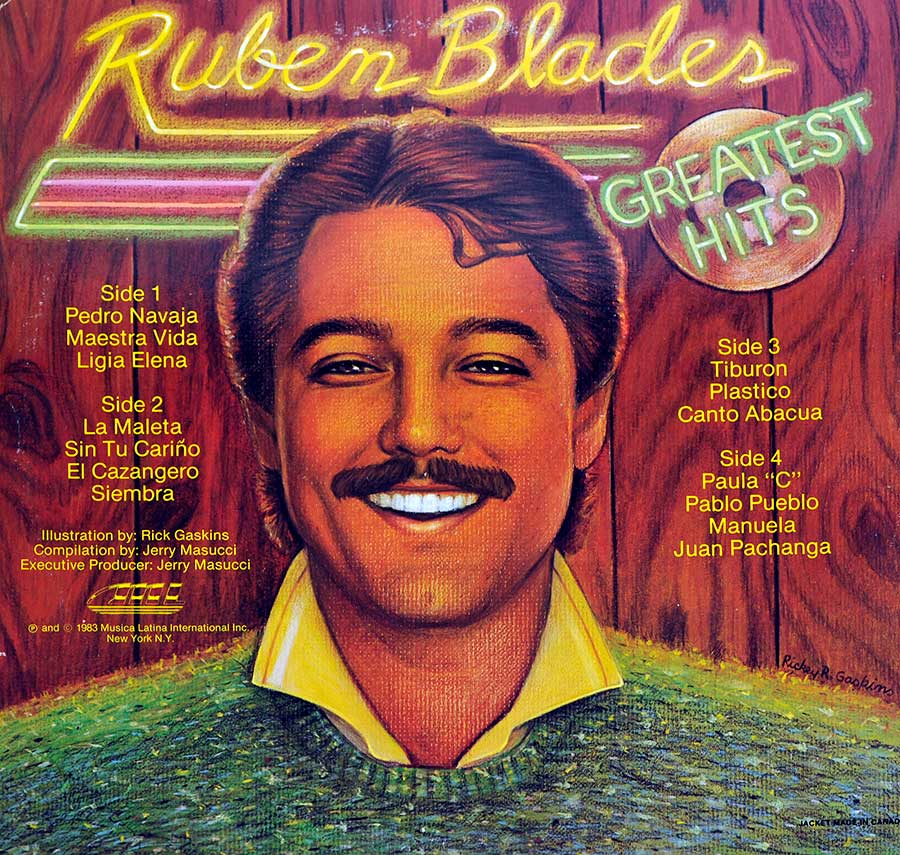 Back Cover Photo RUBEN BLADES - Greatest Hits Special 2 Record Set Vinyl Record Store https://vinyl-records.nl//