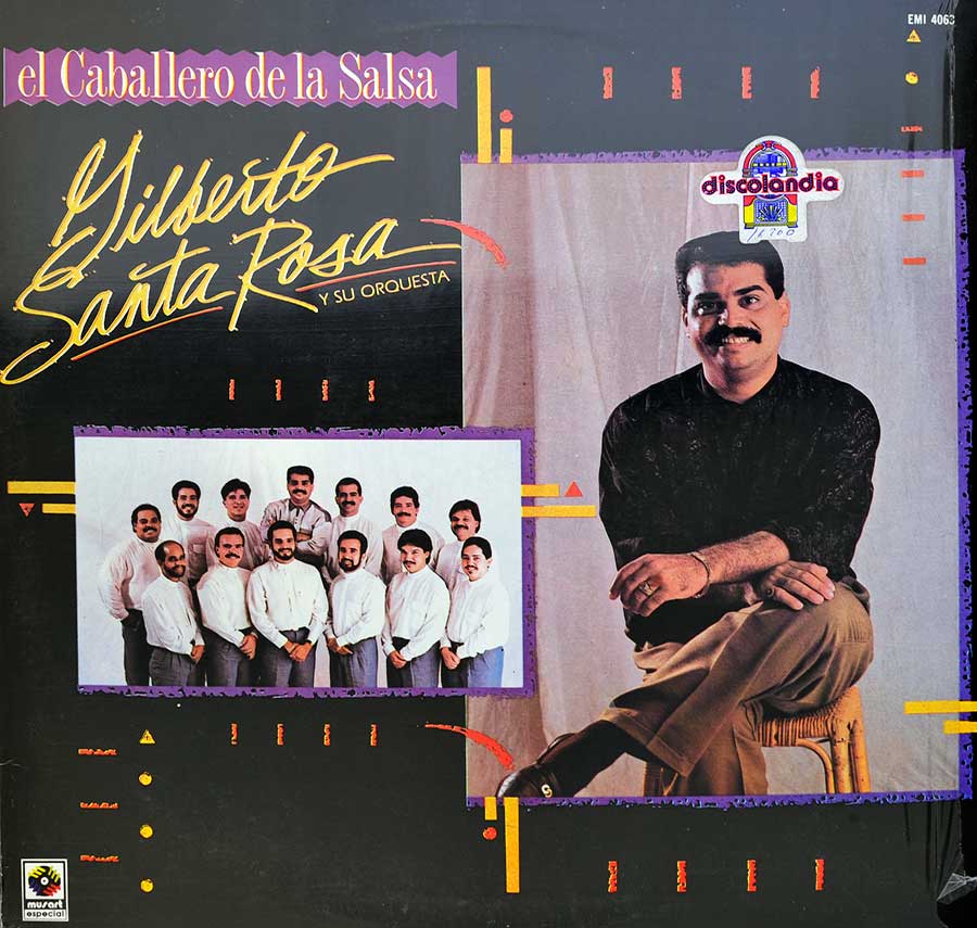 Front Cover Photo of "GILBERTO SANTA ROSA - El Caballero de Salsa" Album 