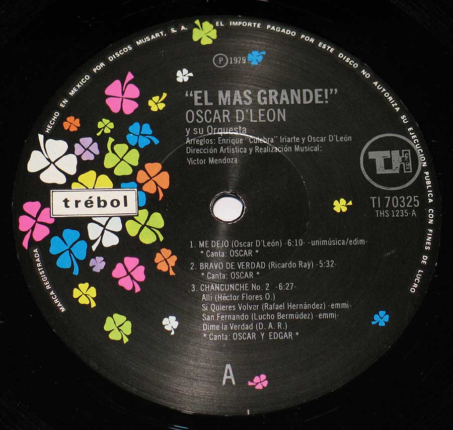 "El Mas Grande" Record Label Details: Trebol TI 70325 / THS1235 ℗ 1079 Sound Copyright 