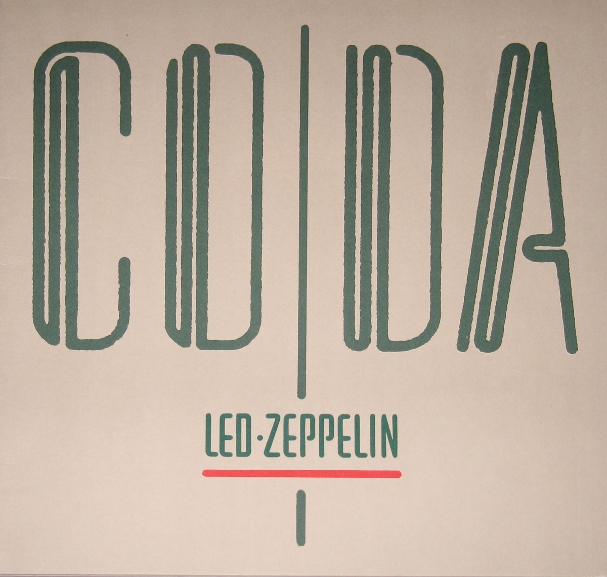 High Resolution Photo of Led Zeppelin CODA LP 