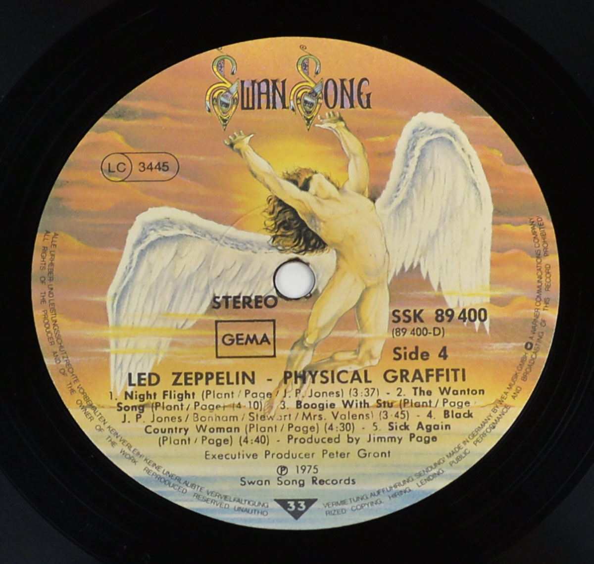 Photo of "LED ZEPPELIN - Physical Graffiti " Record Label Side 4