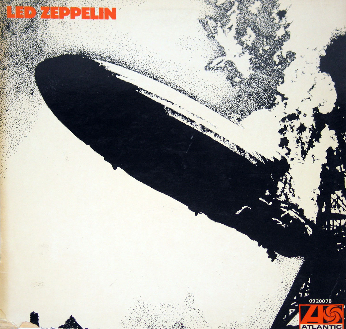 High Resolution Photo of Led Zeppelin 1st Issue  Self-Titled FRANCE 