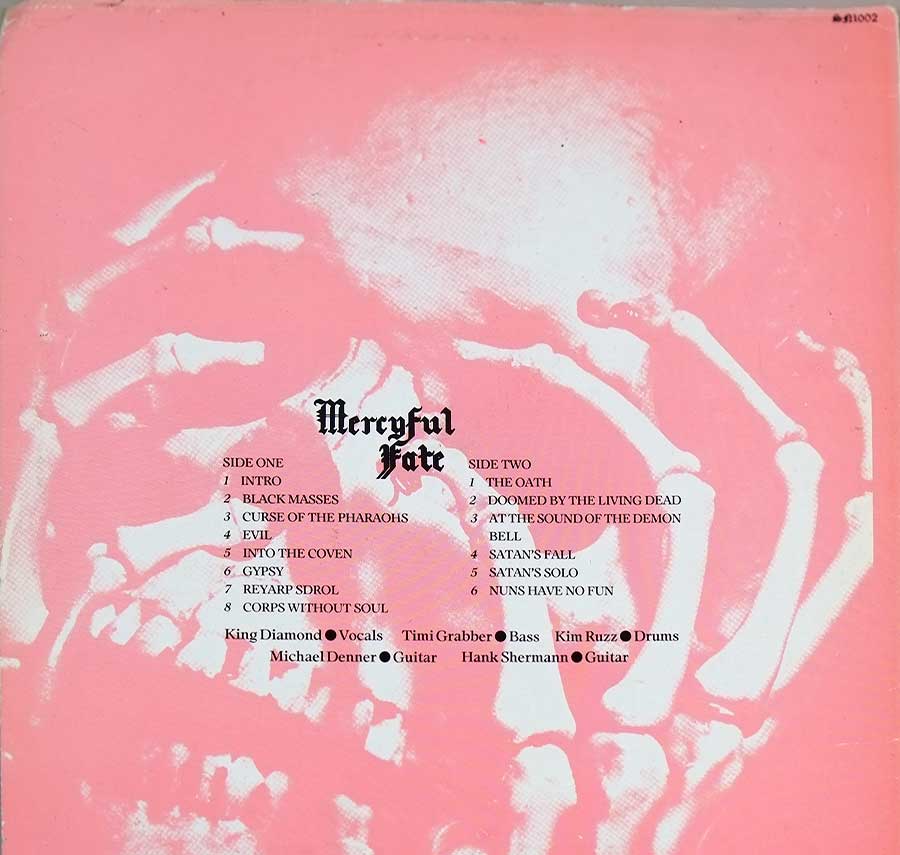 Photo of album back cover MERCYFUL FATE - Live From The Depth Of Hell 12" Vinyl LP Album 
