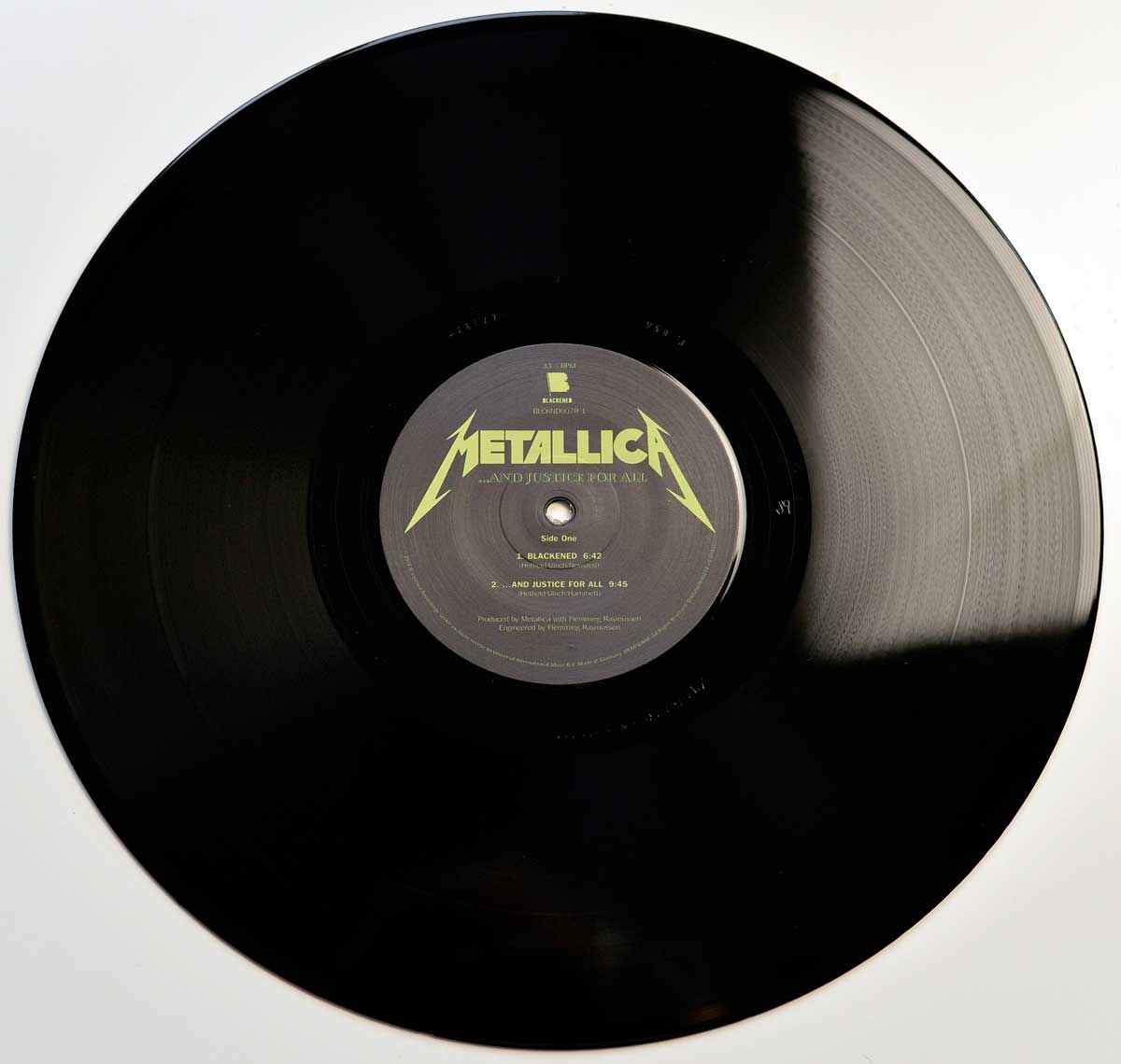 Photo of Side One: METALLICA - And Justice For All Blackened Records 180Gr Vinyl 