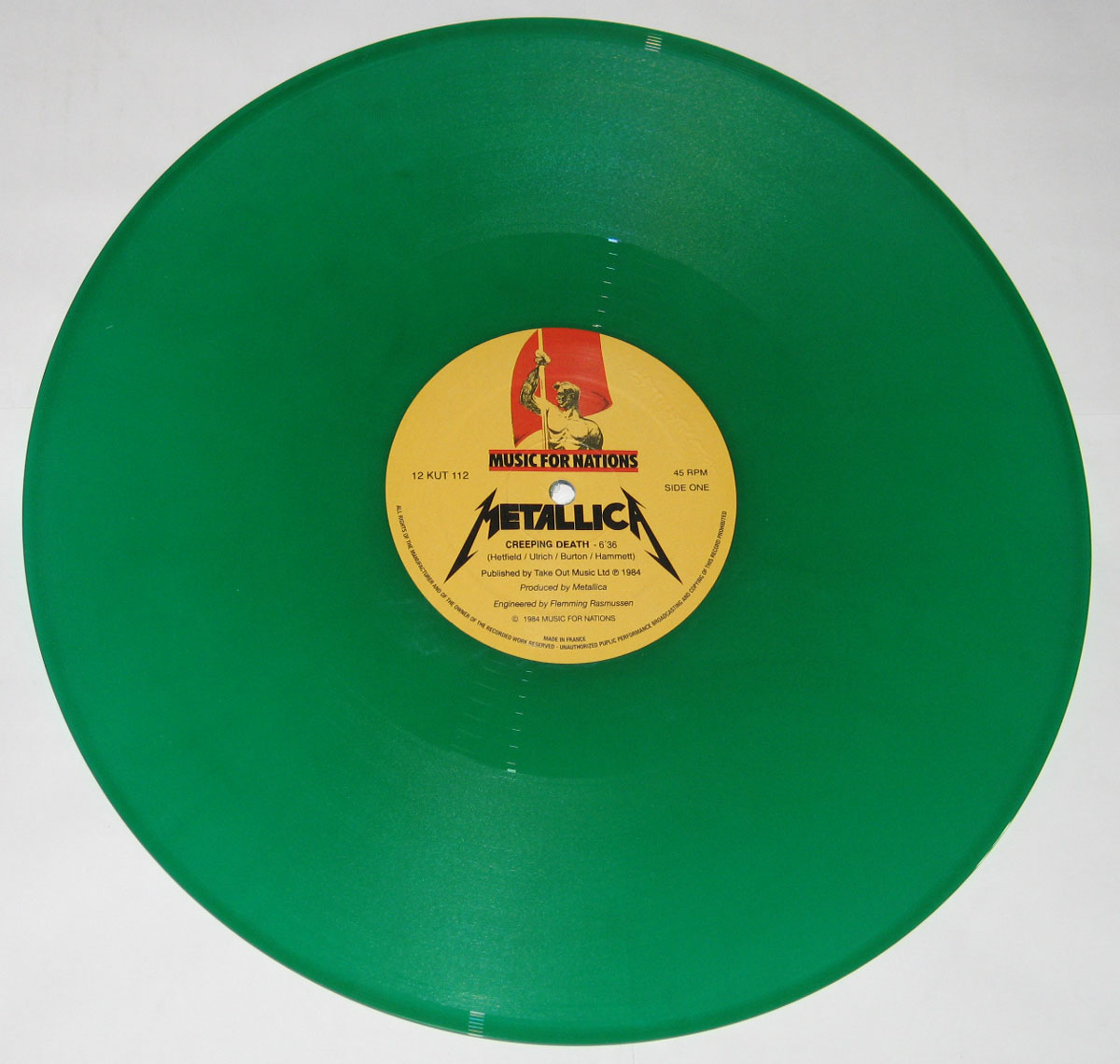 METALLICA Creeping Death this version release of has been pressed on Green  vinyl. American Speed Thrash Metal Album Cover Gallery & 12 Vinyl LP  Discography Information #vinylrecords