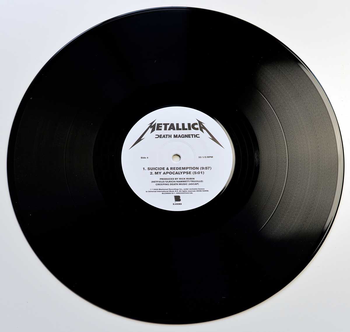 Photo of Side Four: of METALLICA - Death Magnetic Blackened Records Gatefold Cover 12" 
