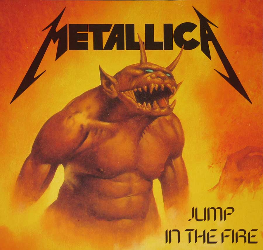 High Resolution Photo Metallica Jump in the Fire Netherlands Vinyl Record