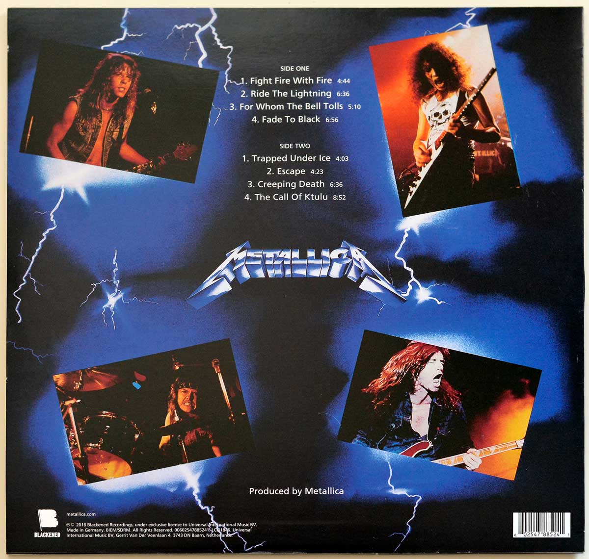 Metallica Ride The Lightning Blackened Records 12 Audiophile