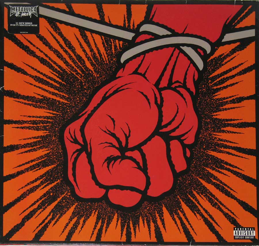 High Resolution Photo of metallica st anger lp 