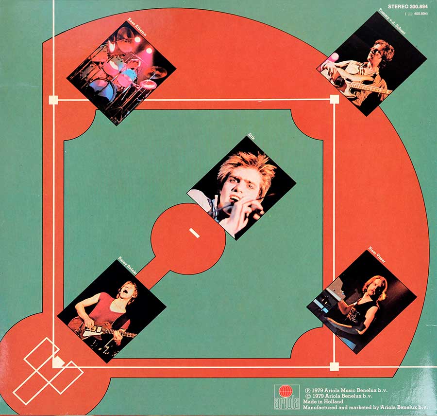 Photo of album back cover PHONEY & THE HARDCORE - Phoney Hits 12" Vinyl LP Album