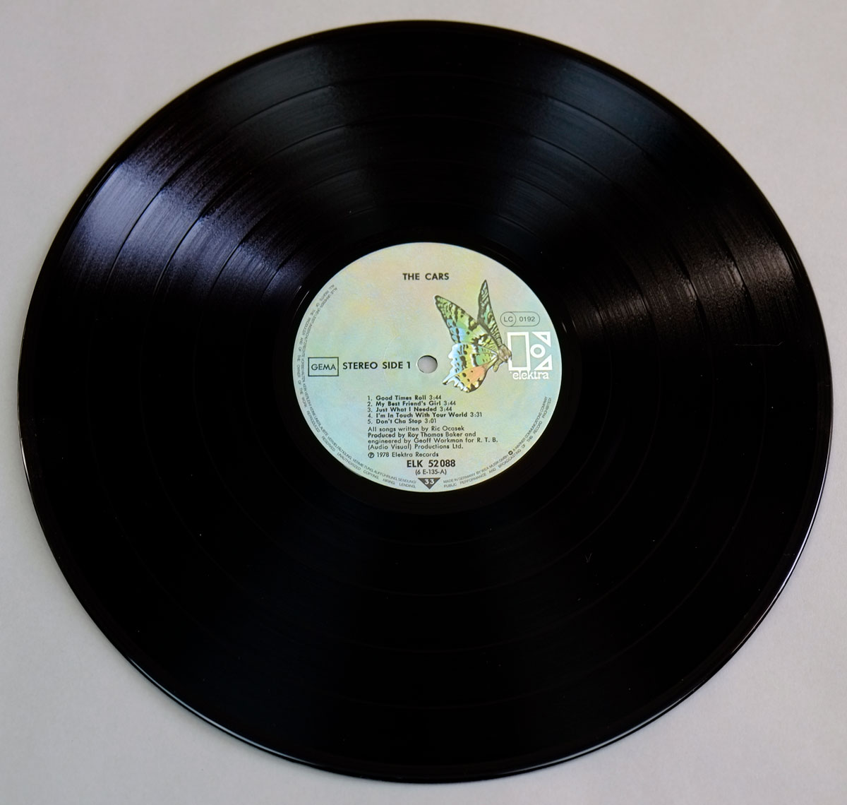 THE CARS SelfTitled eponymous debut studio album 12" LP Vinyl Album Gallery vinylrecords