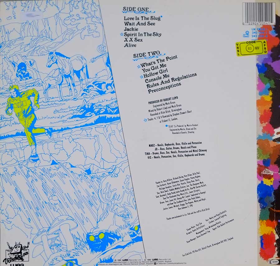 Photo of album back cover WE'VE GOT A FUZZBOX AND WE'RE GONNA USE IT – Bostin' Steve Austin 12" LP Album Vinyl 