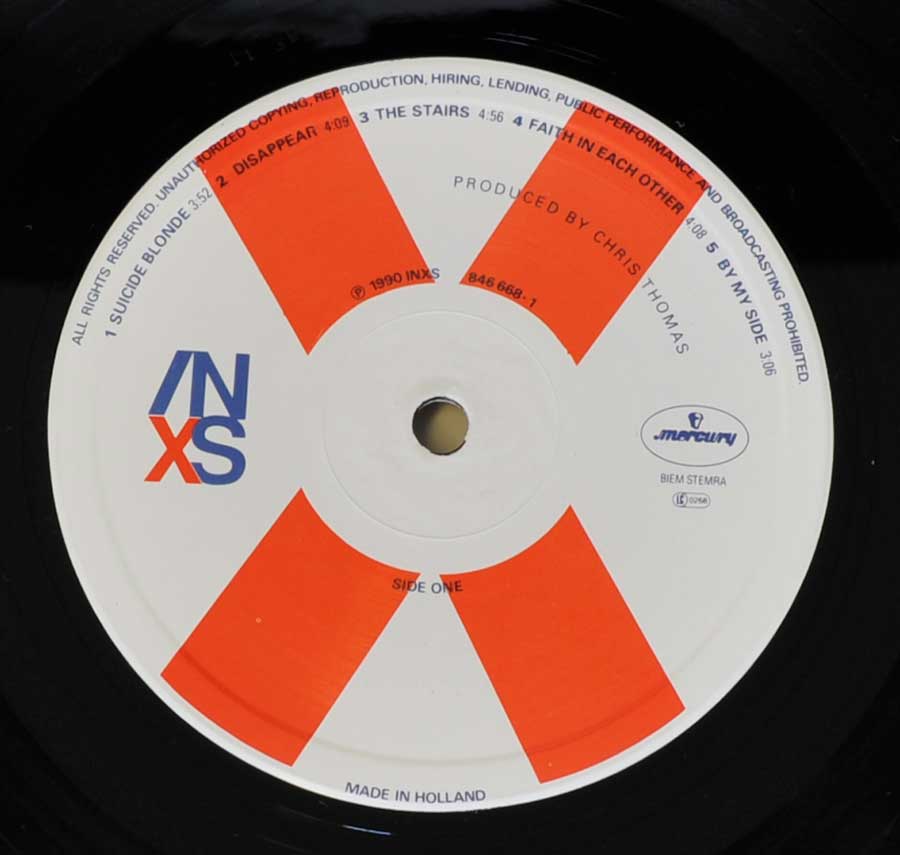 "X" White Label with Orange Cross Record Label Details: Mercury 846 668   Made in Holland