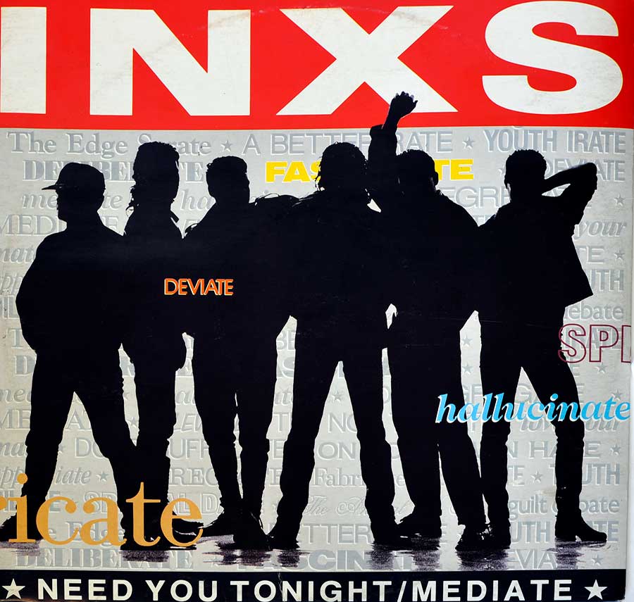 INXS - Need You Tonight 12" Maxi Vinyl front cover https://vinyl-records.nl