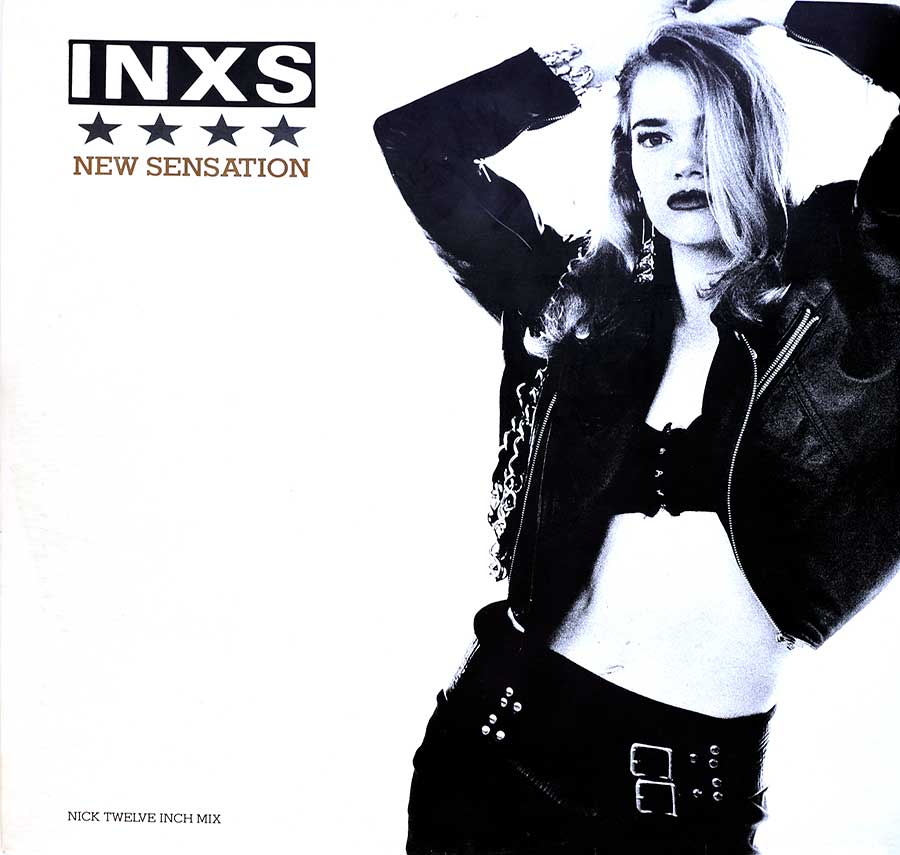 Front Cover Photo Of INXS New Sensation 12" MAXI VINYL