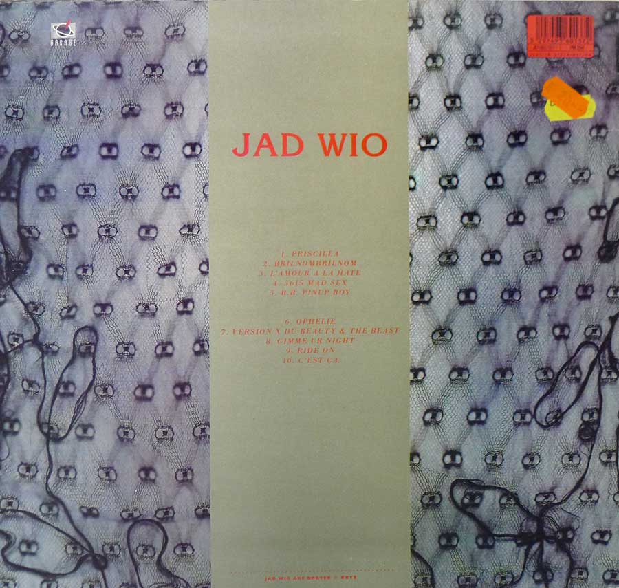 Photo of album back cover JAD WIO - Contact 