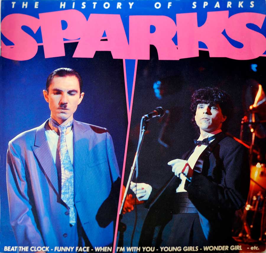 SPARKS - History of Sparks 12" LP Vinyl Album front cover https://vinyl-records.nl
