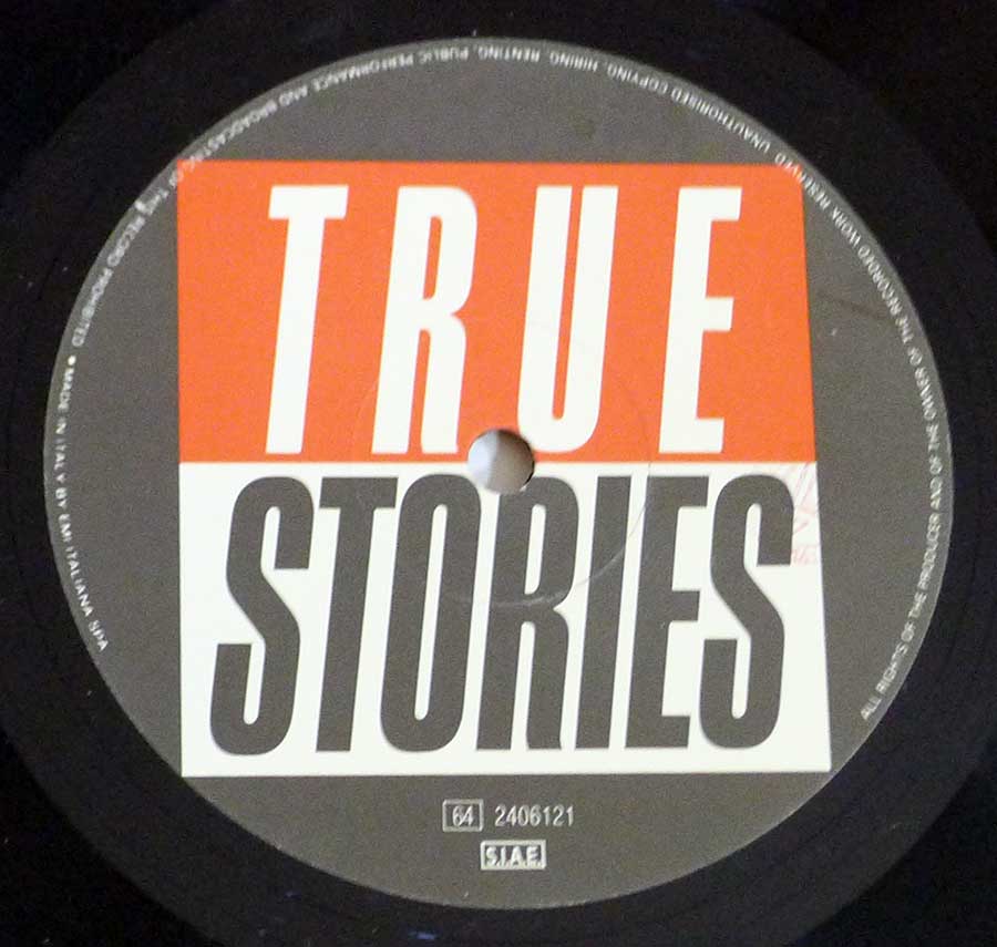 "True Stories" Record Label Details