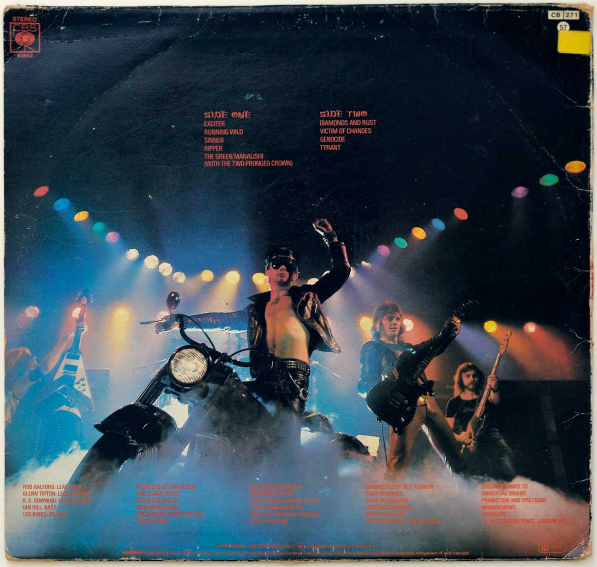Photo Of The Back Cover JUDAS PRIEST - Unleashed In The East 