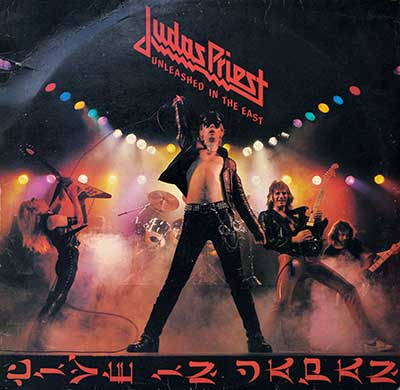 JUDAS PRIEST - Unleashed In The East album front cover vinyl record