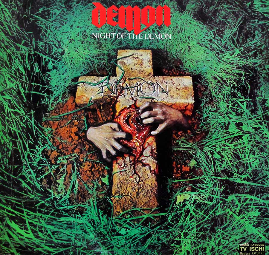 DEMON - Night Of The Demon French Release Carrere Records NWOBHM 12" Vinyl LP Album front cover https://vinyl-records.nl