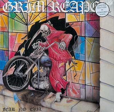 Thumbnail Of  GRIM REAPER - Fear No Evil ( Red Vinyl ) album front cover