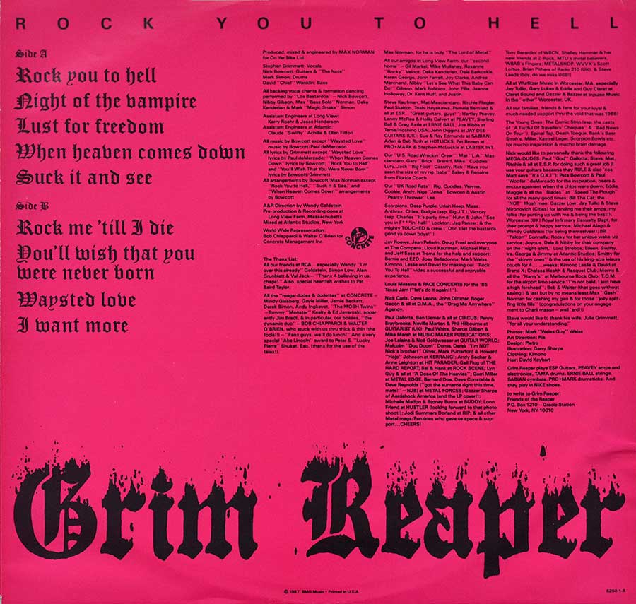 High Resolution Photo #12 GRIM REAPER - Rock You To Hell ( USA Release ) https://vinyl-records.nl 