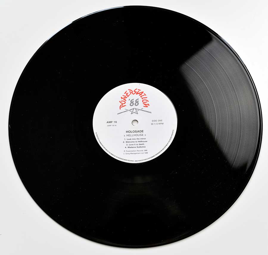 Side Two Close up of record's label HOLOSADE – Hellhouse 12" Vinyl LP Album 