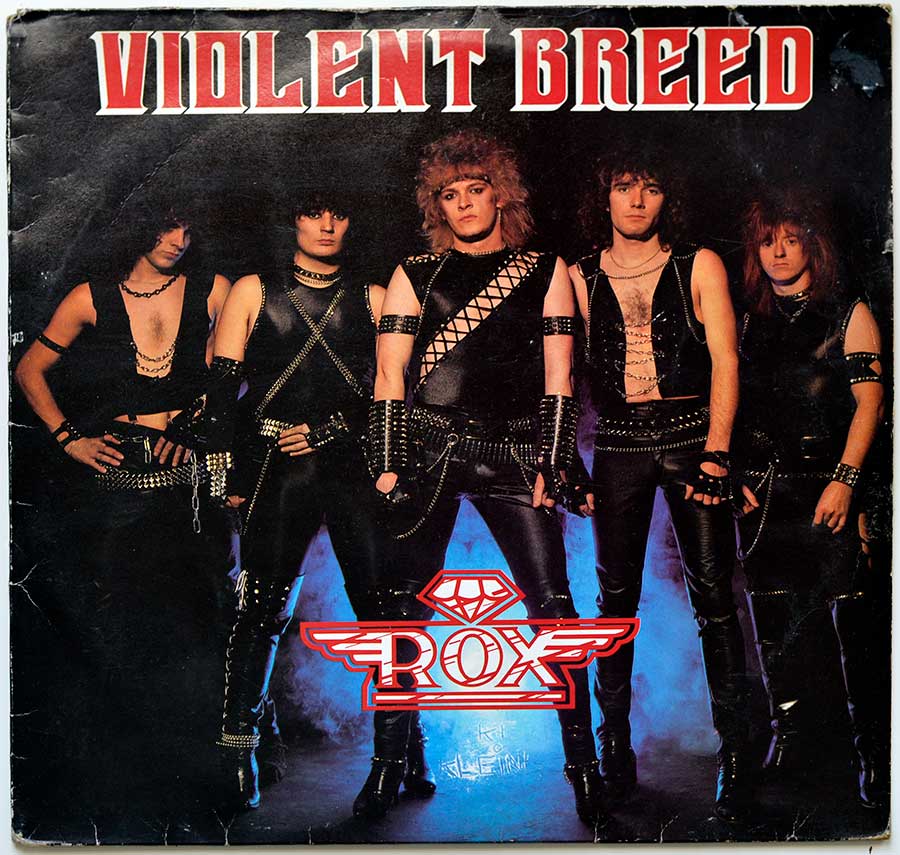 Large Album Front Cover Photo of ROX - Violent Breed ( British Heavy Metal ) 