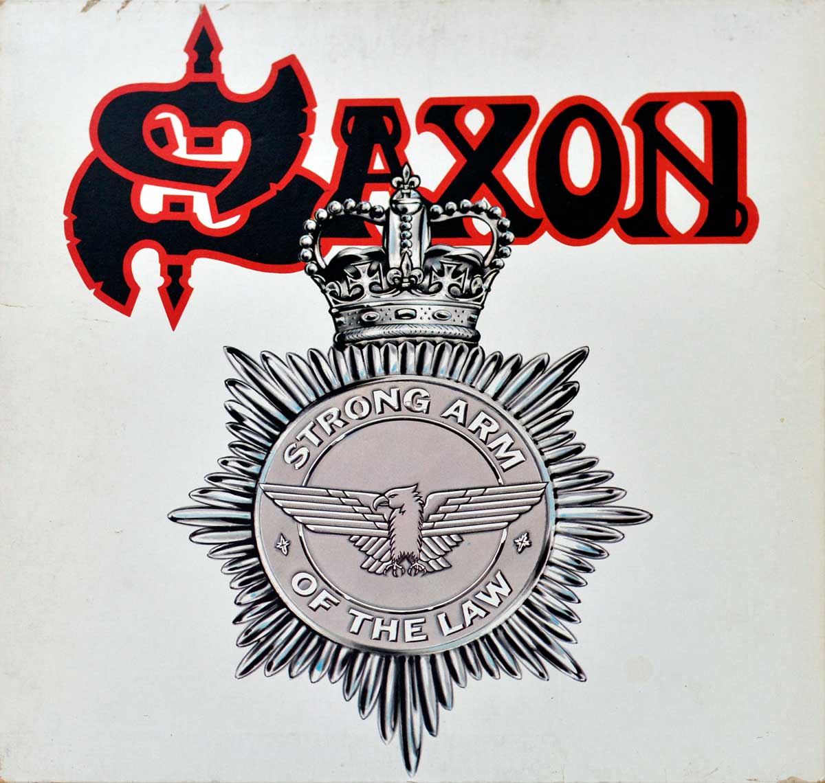 Large Album Front Cover Photo of SAXON - Strong Arm of the Law ( French Release ) 